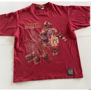 RARE-Large Vintage ‘93 Washington Redskins Nutmeg Mills Official NFL T-Shirt